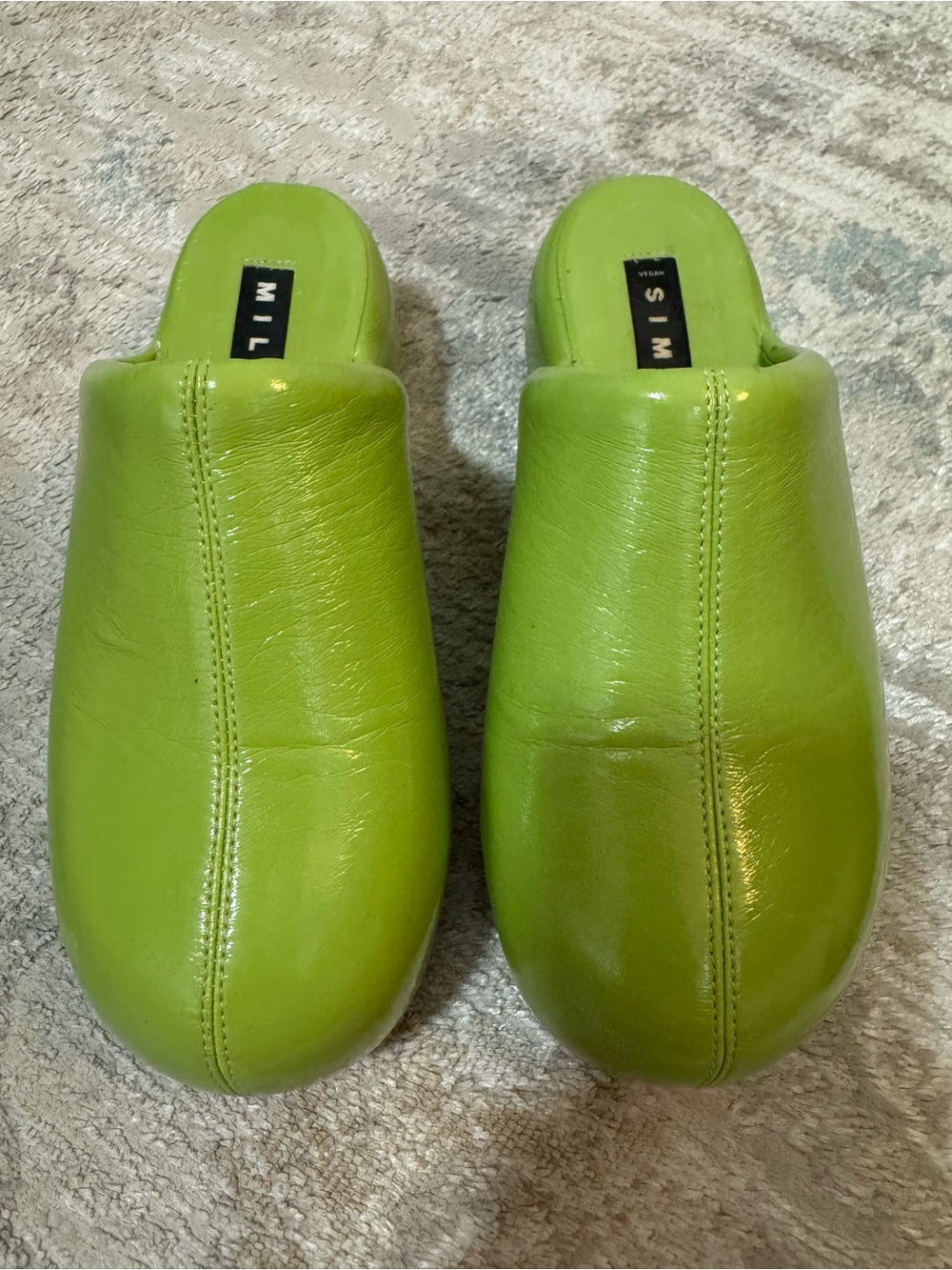 Simon Miller Platform Bubble Clogs in Kiwi Green Size 36 or US Size 6 $609 - Picture 4 of 11